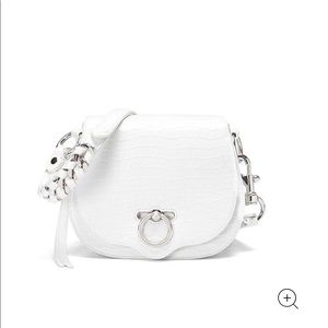 Jean saddle Rebecca minkoff crossbody white